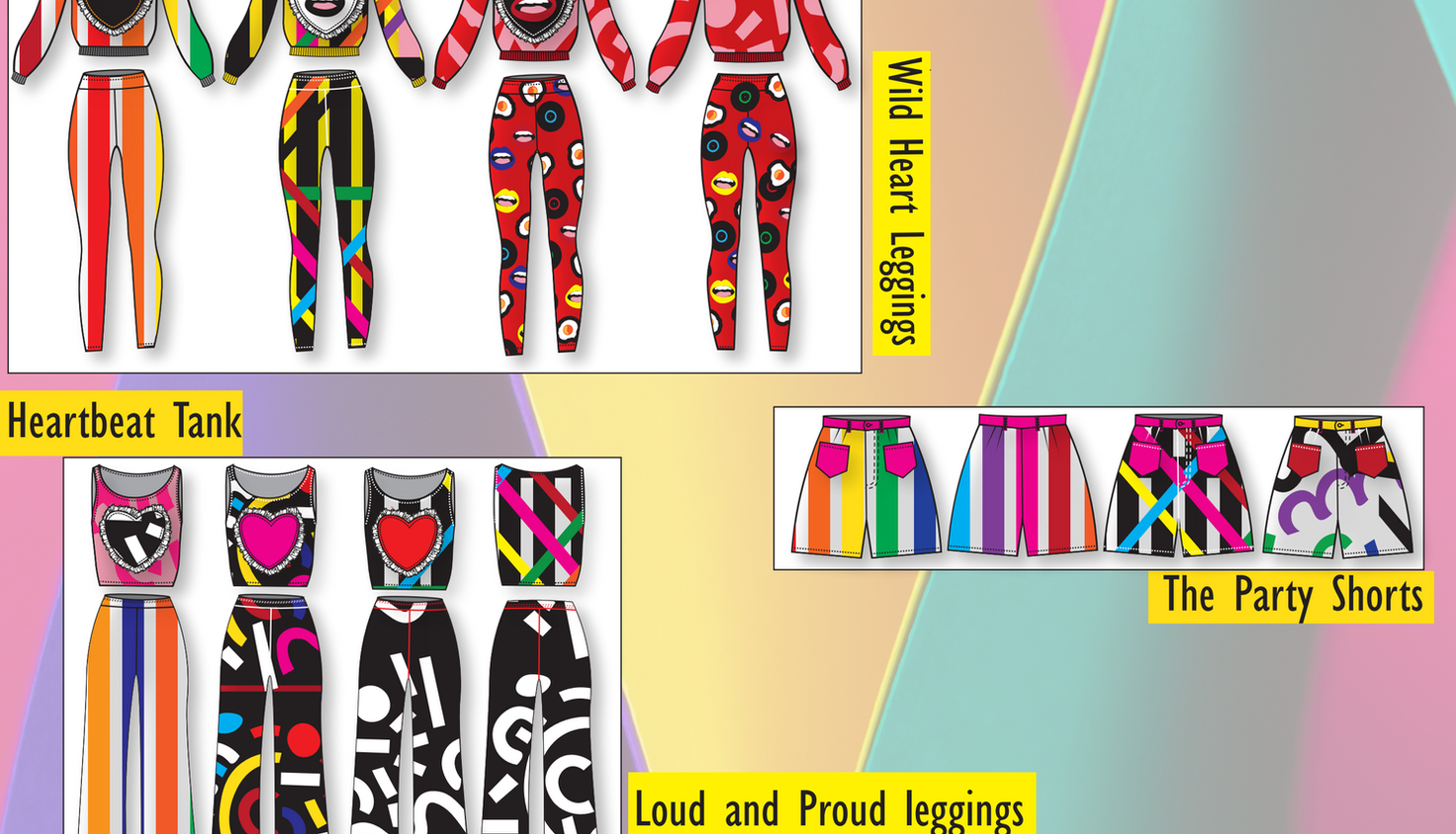 Panel arrangement diagram showing seam placement and shaping
