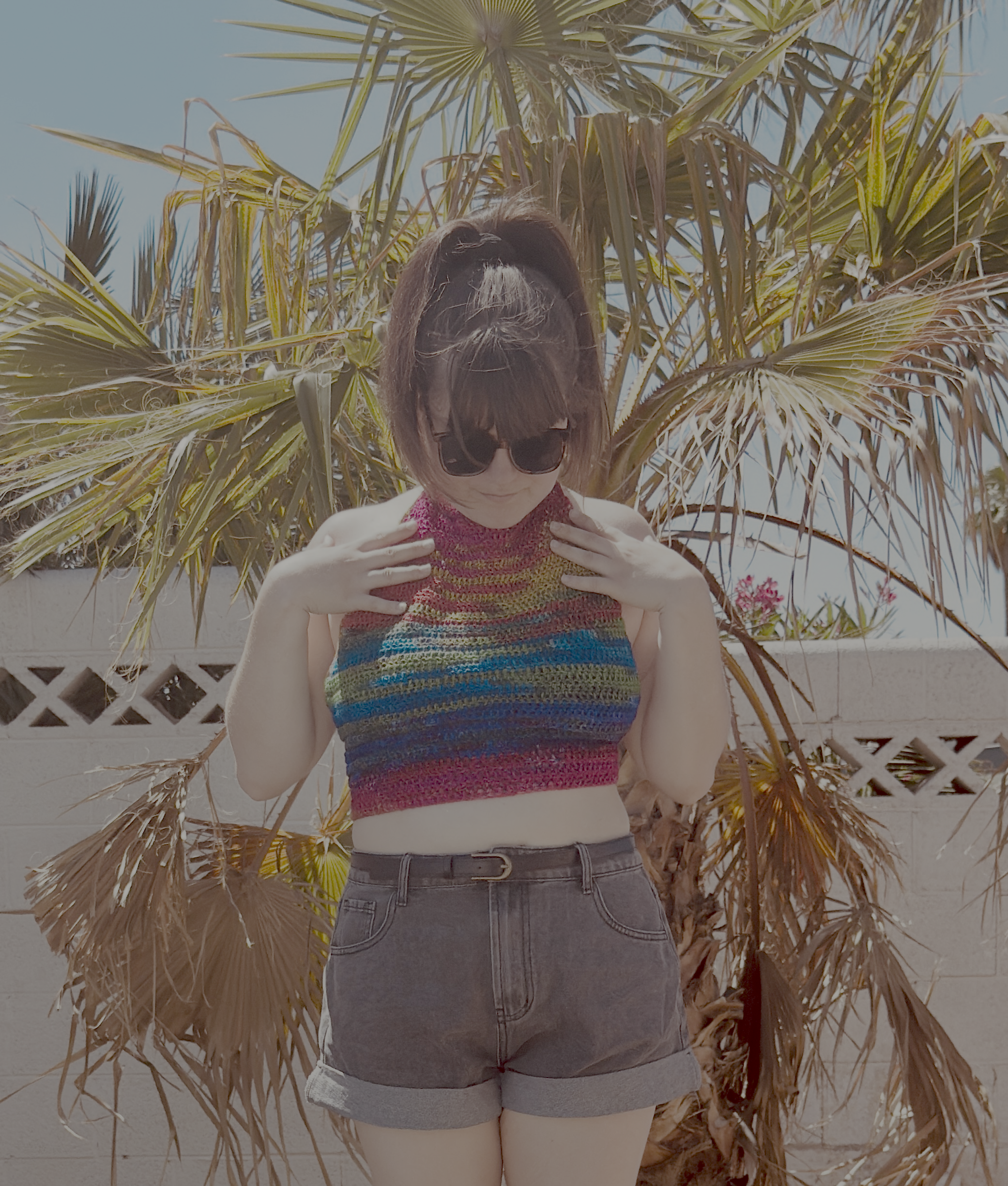 Knit top sample garment