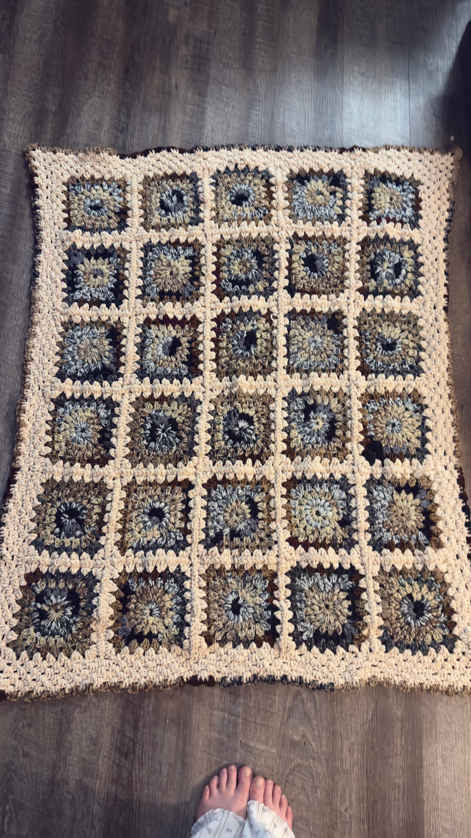 Colorful yarn bundle showing tonal transitions